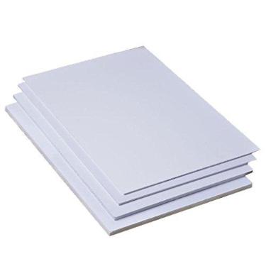 Imagem de Bonarty Folhas brancas de PVC, placa de espuma, modelo de construção, faça você mesmo, 2 mm/3 mm de espessura - branco, 200 mm x 300 mm x 2 mm