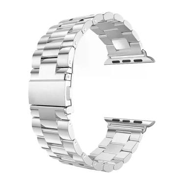 Imagem de Pulseira Aço Elos Relogio Smartwatch Inteligente Smartband