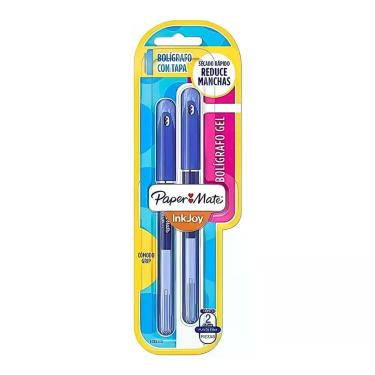 Imagem de Caneta Gel Papermate Inkjoy Com Tampa 2 Unid. Cor Tinta Azul - Paper M