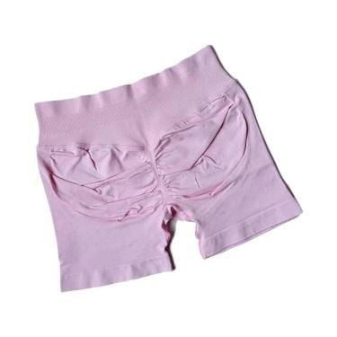 Imagem de Shorts Esportivos Femininos De Cintura Alta Para Verão, Respiráveis, C