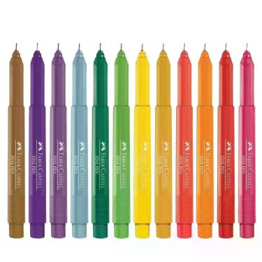 Imagem de Kit c/ 4 Caneta Faber Castell Hidrografica Fine Pen 0,4mm - Faber-Cast