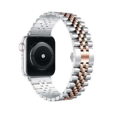 Imagem de Pulseira De Aço Inoxidável Para Apple Watch 38/40/41mm 42/44/45/49mm, 