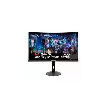 Imagem de Monitor Gamer Curvo Rise Mode Nova Pro 27", QHD, 180Hz, 1ms, VA, HDMI e DisplayPort, Altura Ajustável, Som Integrado, Preto - RM-MONV01-27C1802K-B