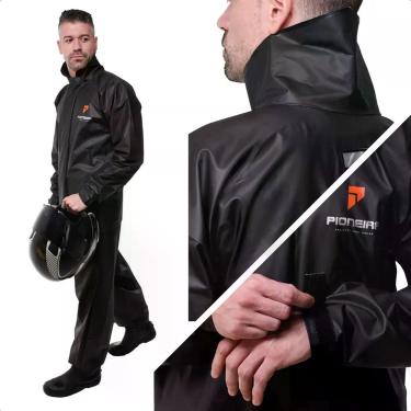 Imagem de Conjunto Capa de Chuva Vários Tamanhos Preto - Pioneira, M