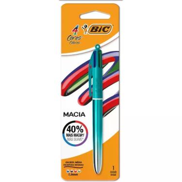Imagem de Caneta Esferográfica BIC 4 Cores Semi Gel 1.0MM Verde