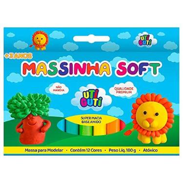 Imagem de Utiguti Massa de Modelar Soft Estojo com 12 Cores 180G