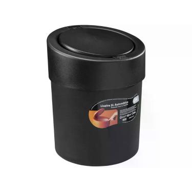 Imagem de Lixeira com Tampa Press Coza 5 Litros Preto - 10908/0008 BRINOX, Preto