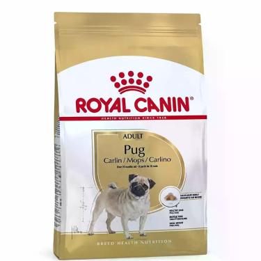 Imagem de Ração Royal Canin Pug Adulto 1kg Cães Raça Específica Nutrição Complet