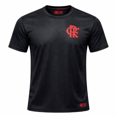 Imagem de Camiseta Flamengo Masculina Dry Oficial Licenciada - Coimbra, Preto, G
