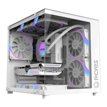 Imagem de Gabinete Gamer Forcefield Mini White Ghost GFFMNWG Mini-Tower para Min