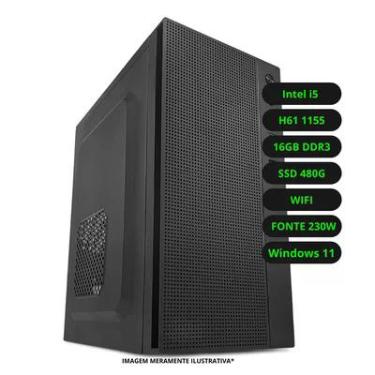 Imagem de Computador Cpu Intel Core I5 16gb Ddr3 SSD 480GB Wifi Fonte 230w Bivolt WINDOWS