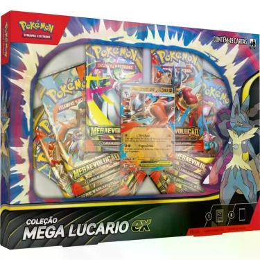 Imagem de Jogo de Cartas Pokemon ME02 Mega Lucario EX