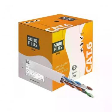 Imagem de Cabo de Rede Cat.6 Sohoplus para Transmissão de Dados em Alta Velocidade 305M Branco Furukawa