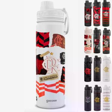 Imagem de Garrafa Térmica Gocase Fresh 650ml Oficial do Flamengo Cor:FLA Colagem