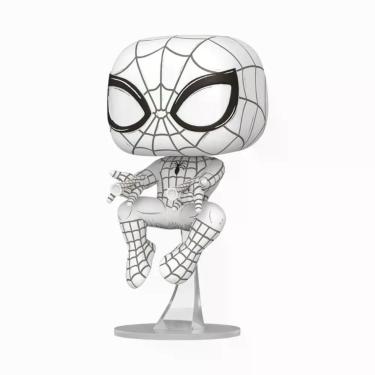 Imagem de Boneco Colecionavel Marvel Esbocos Homem-Aranha 1574 Cabeça Oscilante Estilo Artistico Funko Pop!