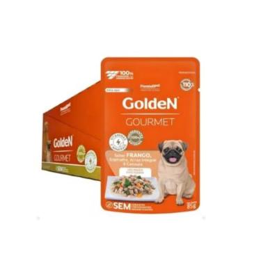 Imagem de Golden Gourmet Para Cães Adulto Pequeno Porter Sabor Frango 85g- Caixa com 20 unidades