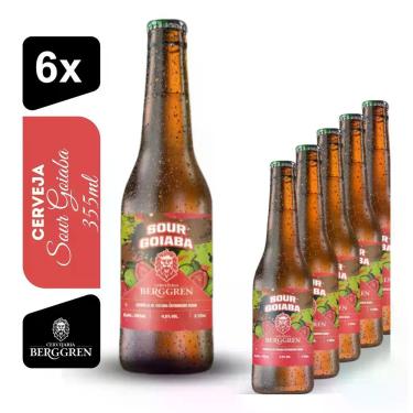 Imagem de Cerveja Berggren Sour Goiaba 355ml Kit 6 Unidades - Cervejaria Berggre