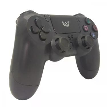 Imagem de Controle para PS4 com Fio Aquilae Ergonômico com Dupla Vibração e Cabo USB V8 Preto