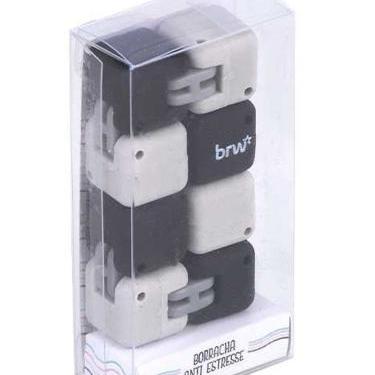 Imagem de Borracha brw antiestresse sortida, PRETO COM CINZA