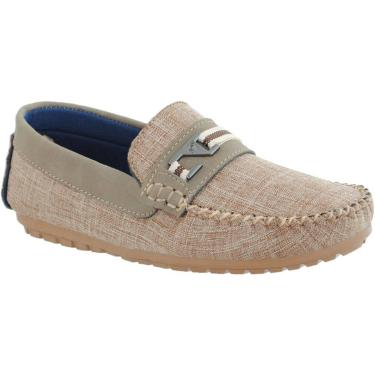 Imagem de Mocassim Infantil Casual Just Walk Palha, 34, Bege