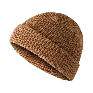 Imagem de Gorro De Inverno Quente Tricotado, Elástico E Térmico, Proteção Contra