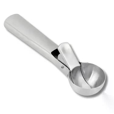 Imagem de Colher de Sorvete com Ejetor UD190109 para Servir Bolas em Aço Inox com Mecanismo Prático para Cozinha Inox Uni Home