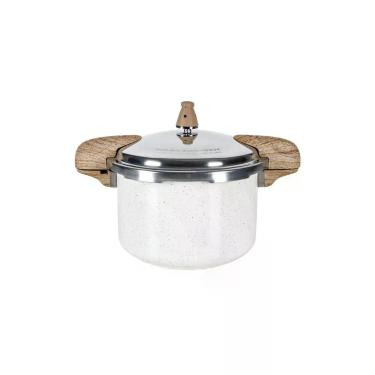 Imagem de Panela de Pressão Ceramic Life Pressure Alumínio com Revestimento Cerâmico 5,4L Antiaderente Brinox
