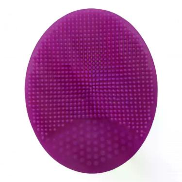 Imagem de Esponja de Limpeza Facial de Silicone Kz Utilidades Esfoliante Profissional Unissex Rosa Tamanho Único