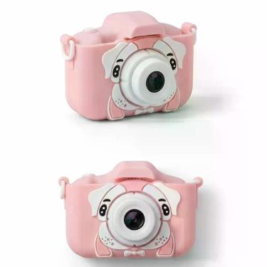 Imagem de Câmera Digital Fotográfica Infantil Rosa Brinquedo Educativo e Interat