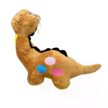 Imagem de Dinossauro Pelúcia Marrom 26 Cm Comprimento