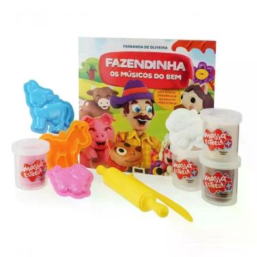 Imagem de Livro Fazendinha C- 4 Potes De Massinha - Estrela