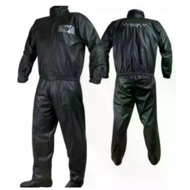 Imagem de Capa de Chuva para motociclista em PVC 100% Impermeável - Fly, Preto G