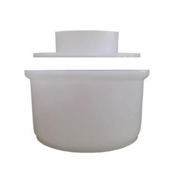 Imagem de Forma queijo minas padrão mp1000 c/ prensador baixo injesul, Branco