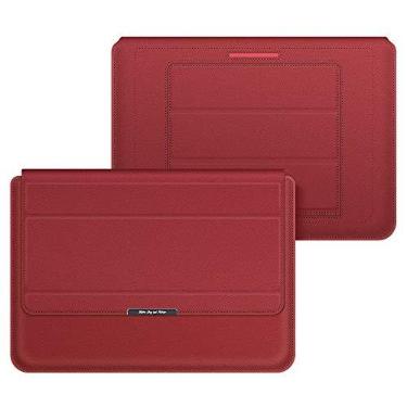 Imagem de Capa protetora para laptop XWU, capa protetora fina de couro de poliuretano com suporte para notebook HP, Lenovo, MacBook, Air Pro, Dell, Samsung, etc