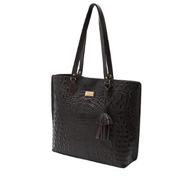 Imagem de Bolsa Feminina Couro Legítimo Shopping Bag Mariart (Café)