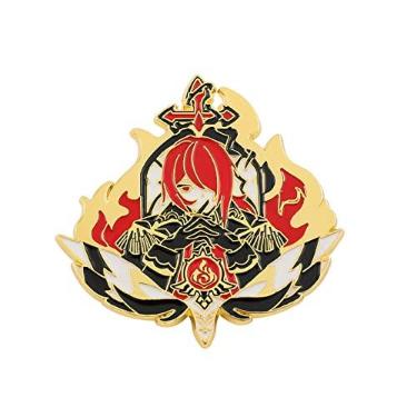 Imagem de Genshin Broche de esmalte de impacto, coleção de broches de lapela de metal, anime Genshin Impact Keqing Xiao, broches requintados, joias, presentes, mochila, acessórios, Metal, Sem pedras preciosas
