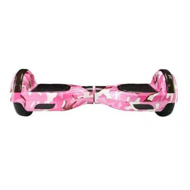 Imagem de Hoverboard Overboard Skate Elétrico Led Rosa Camuflado Nº40