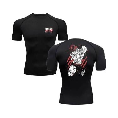 Imagem de Camiseta De Fitness Masculina Anime Baki Hanma Para Academia, MMA, Box