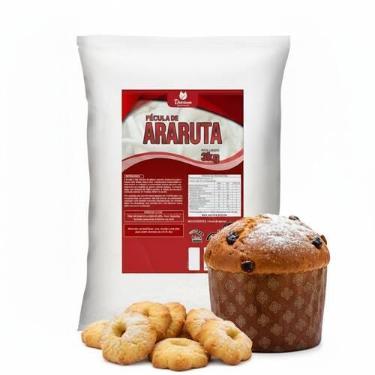 Imagem de Fécula de Araruta 3kg Polvilho para Biscoito Bolos Pães Panetone Engro
