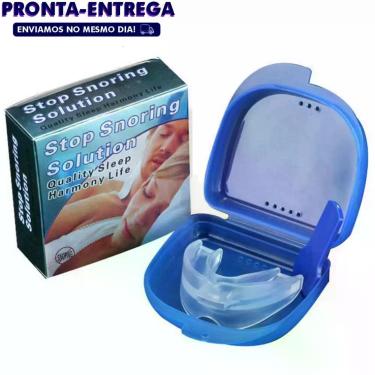 Imagem de Desgaste Dental Protetor Bucal Duplo para Bruxismo Ranger Dentes - Sto