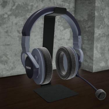 Imagem de Suporte Mesa Headset Fone De Ouvido Headphone Pc Gamer Preto - Big Hou