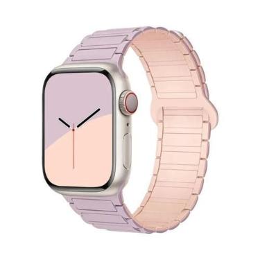 Imagem de Pulseira De Silicone Magnética Para Apple Watch De 40mm 44mm 45mm 49mm