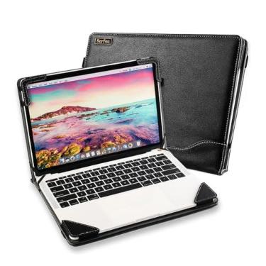 Imagem de Berfea Capa protetora compatível com HP EliteBook 660/665 G11 40.6 cm, EliteBook 860/865 G9 G10 G11 40.6 cm capa protetora rígida de couro PU