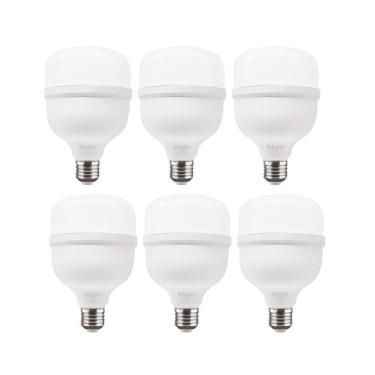 Imagem de Kit 6 Lâmpadas Led 40w 6500k Super Bulbo Bivolt Elgin