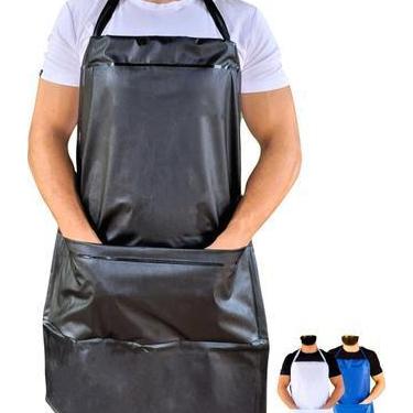 Imagem de Avental Impermeável bolso churrasqueiro garçom chef cozinha churrasco 