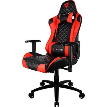 Imagem de Cadeira Gamer Profissional TGC12 Preta/Vermelha THUNDERX3