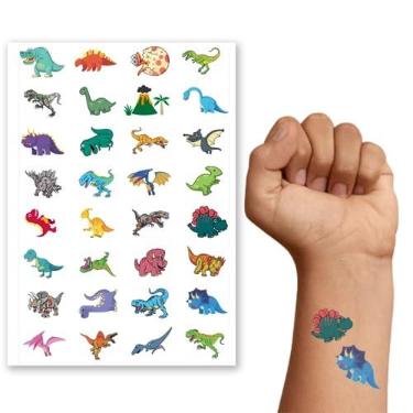 Imagem de Tatuagem Temporária Infantil Dinossauro | Kit Festa 32-017