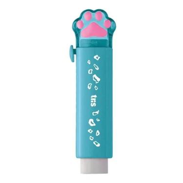 Imagem de Caneta Borracha Fluffy Tris Holic Pets Retrátil cor:Azul Turquesa, Azu