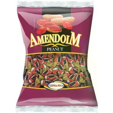 Imagem de Kit 10 Pacotes de Balas de Amendoim 600g Santa Rita - Balas Santa Rita