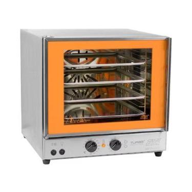 Imagem de Forno Elétrico de Bancada Turbo Aço Inox FETP4A Laranja Titã, 220V